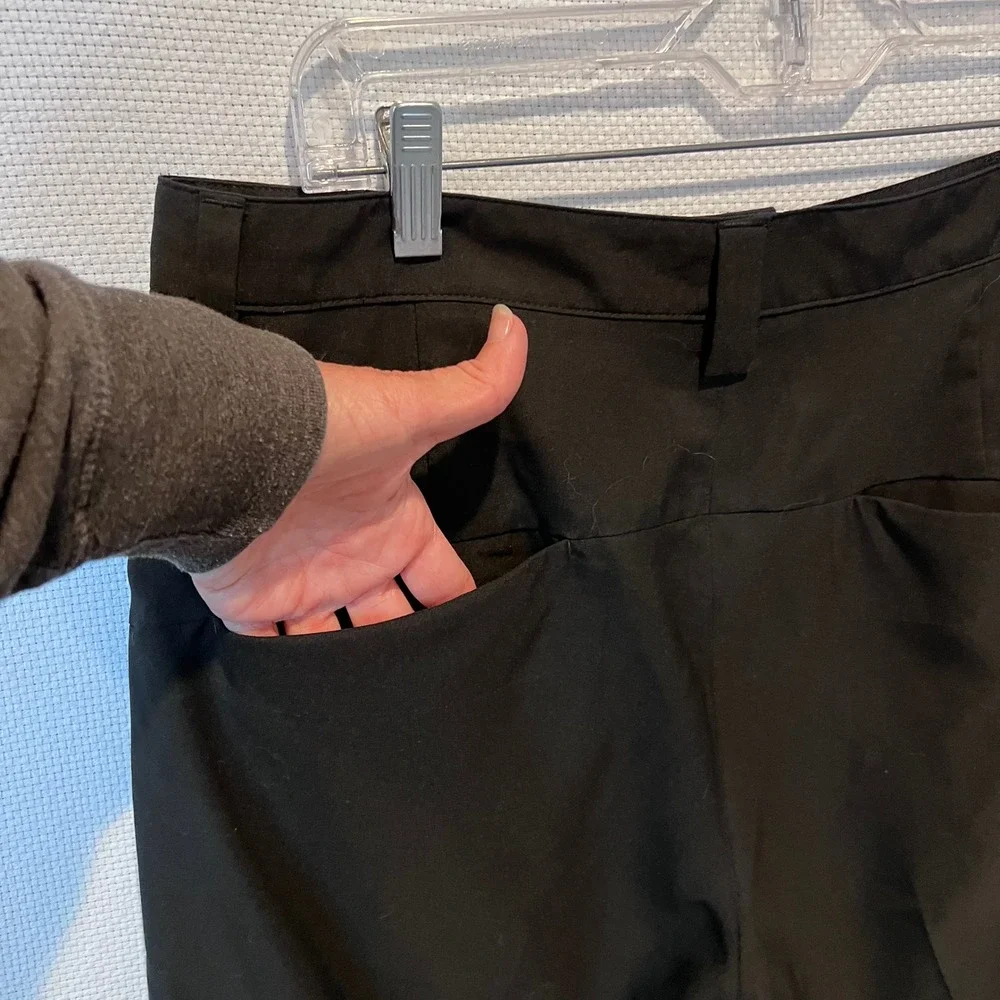 Adidas Mens Black Golf Shorts Performance‎ Flat Front Size 32